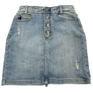 Kancan Denim Skirt Blue Stretch Women's Size XS Festival Summer Grunge Casual